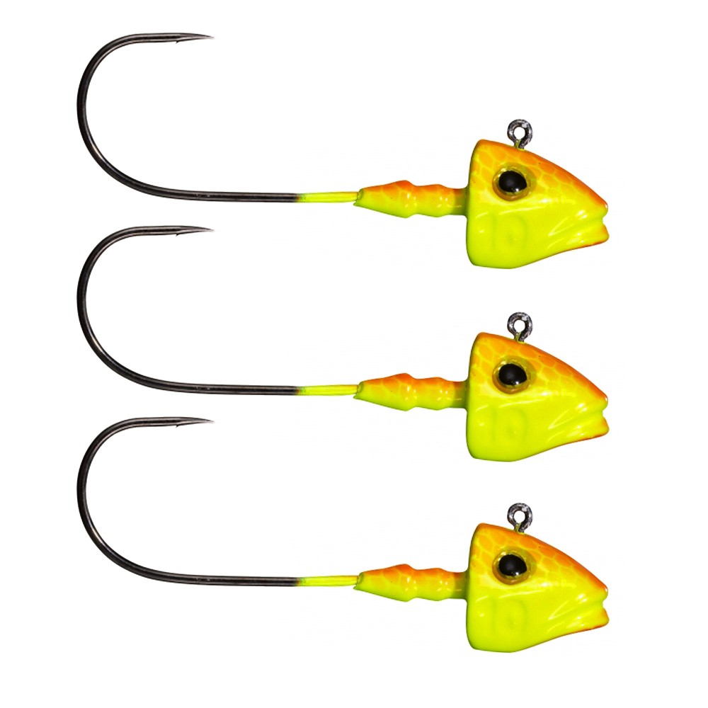 Gunki G´Fish Jighead 3/0 - Fluo Orange Yellow - 7g