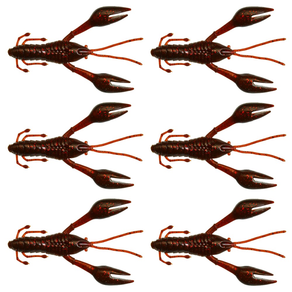 Gunki Hourra Craw Krebsimitat 10cm - Brown Oil Red Flake