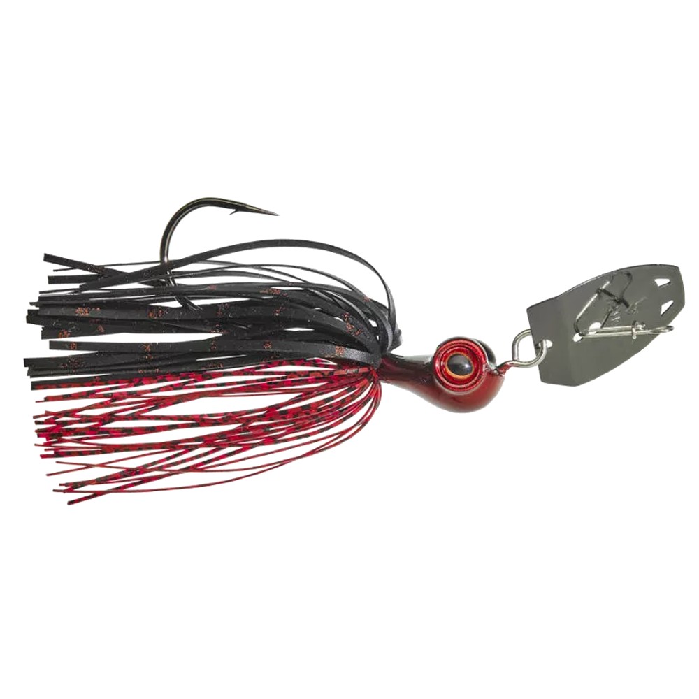 Gunki Boomer Chatterbait 10g - Black & Red