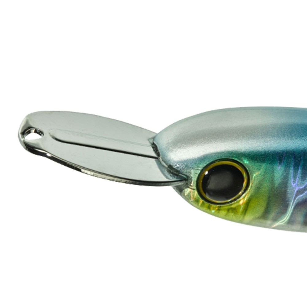 Illex Riser Bait 008 - Topwater Bait 8,0cm - Shine Katana - 21,8g - 1 Stück