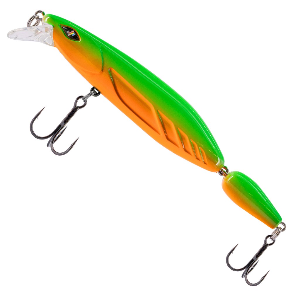 JustPro Nightveit Jointed 120 - Zanderwobbler Green Tomato - 12cm - 1 Stück