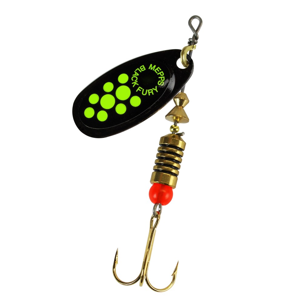 Mepps Black Fury Spinner Chartreuse Dot #1 3,5g, 1 Stück