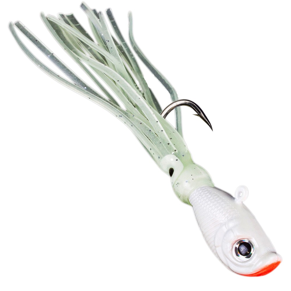 Team Deep Sea Flatter Jig Pilker 85g - Pearl White - 1 Stück