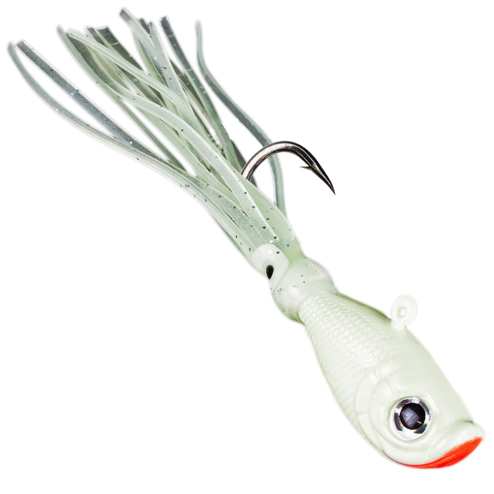 Team Deep Sea Flatter Jig Pilker 140g - Glow - 1 Stück