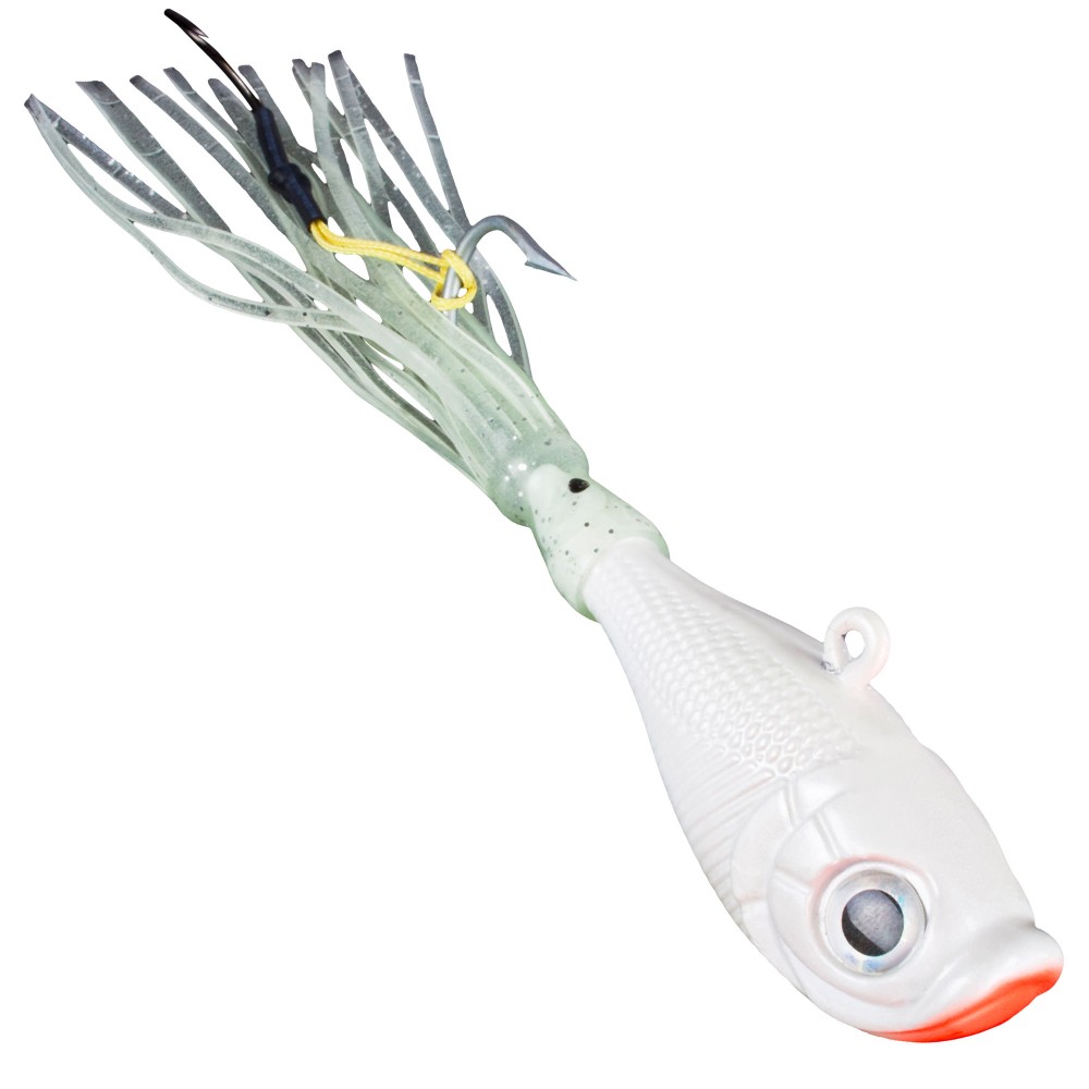 Team Deep Sea Flatter Jig Pilker 225g - Pearl White - 1 Stück