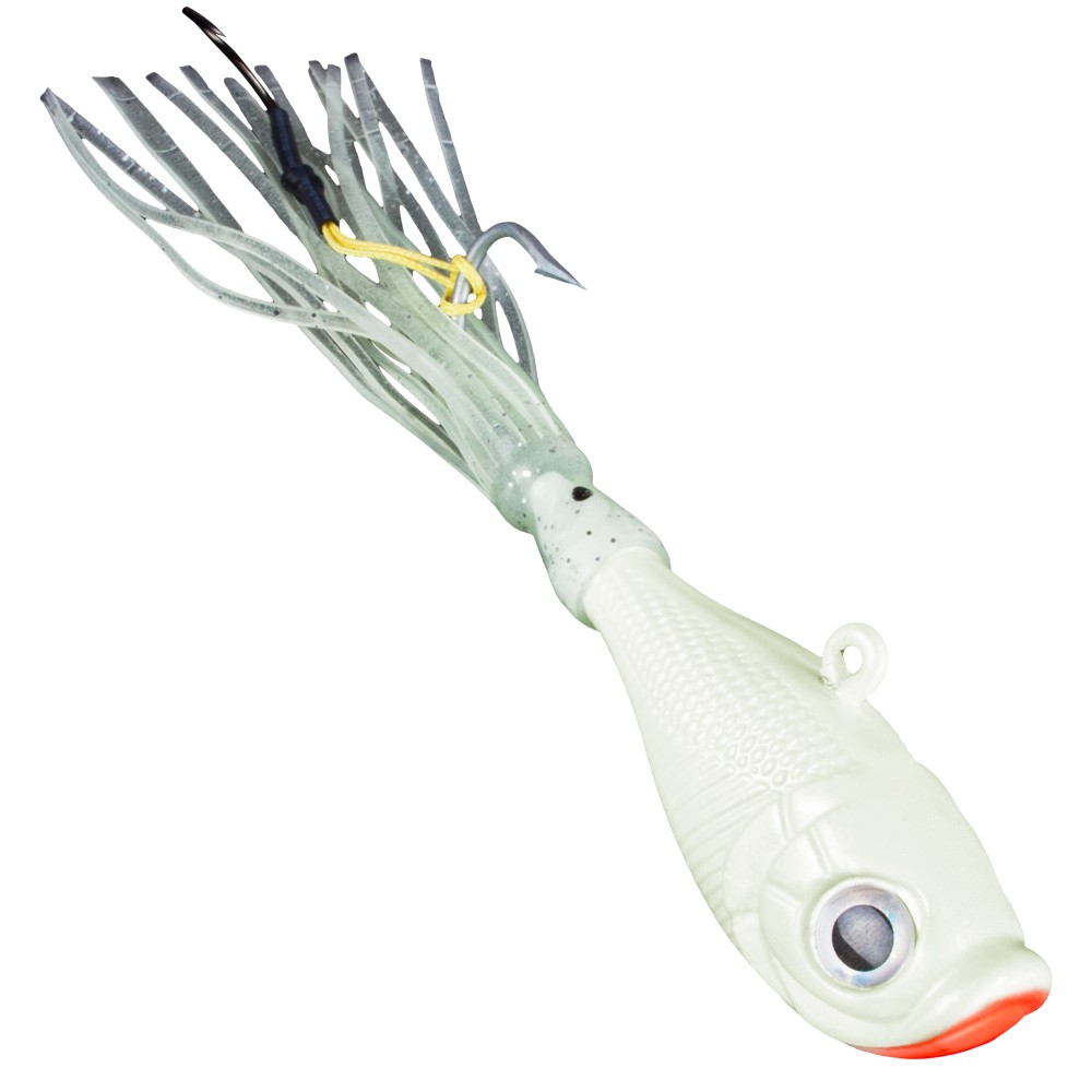 Team Deep Sea Flatter Jig Pilker 225g - Glow - 1 Stück