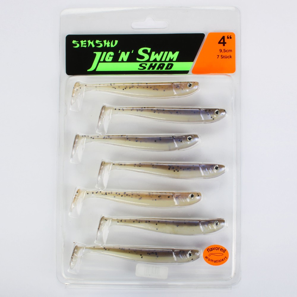 Senshu Jig 'n' Swim Shad 9.5cm - Reflex Shiner - 6g - 7 Stück