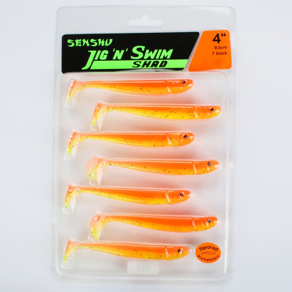 Senshu Jig 'n' Swim Shad 9.5cm - UV Fruitgame - 6g - 7 Stück