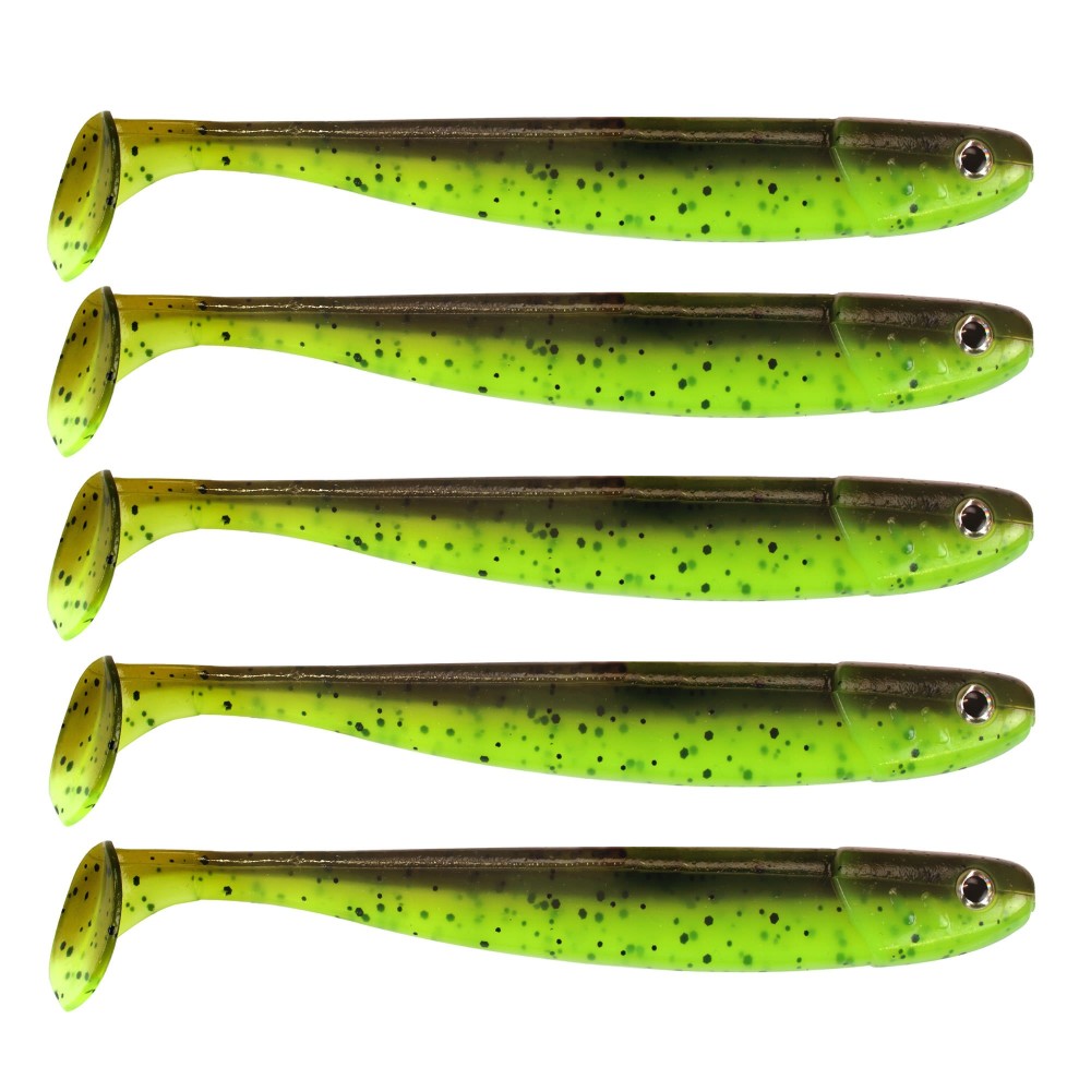 Senshu Jig ´n´ Swim Shad 12cm - UV Chartreuse Brownie - 10g - 5 Stück