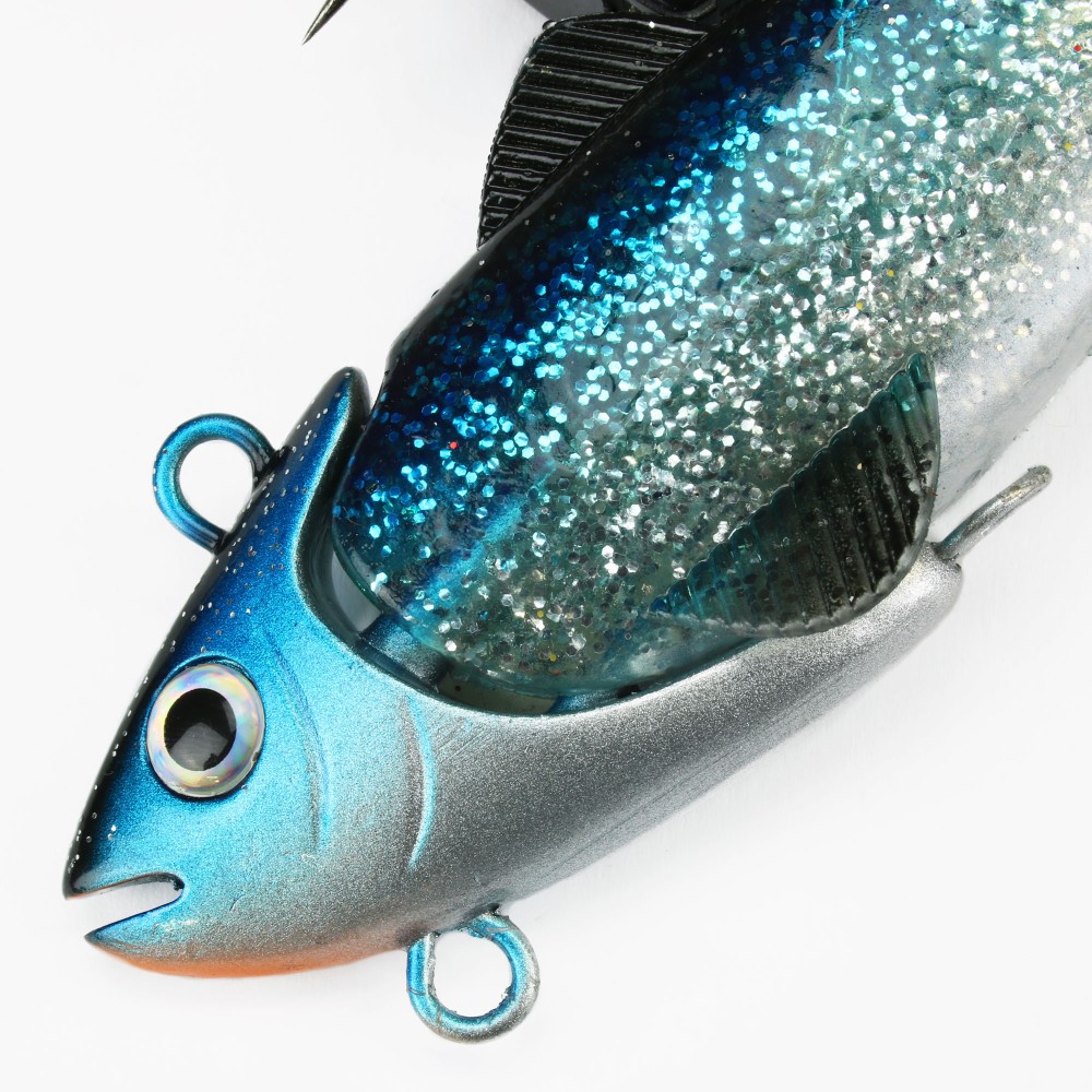 Team Deep Sea Hightide Sea Shad - der Meeresangel Gummifisch 200g - Holographic Hering