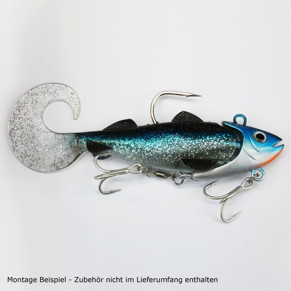 Team Deep Sea Hightide Sea Shad - der Meeresangel Gummifisch 200g - Holographic Hering