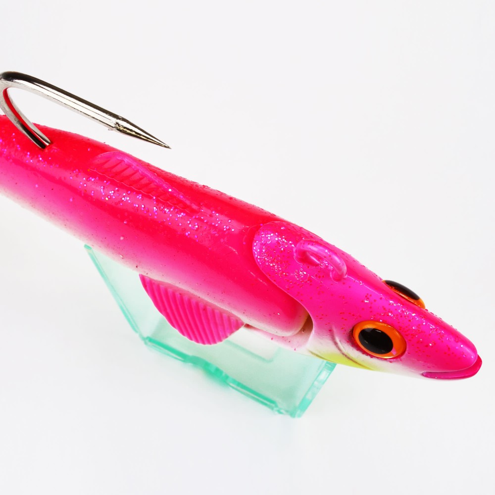 Team Deep Sea Hightide Sea Shad - der Meeresangel Gummifisch 200g - UV Pink Princess