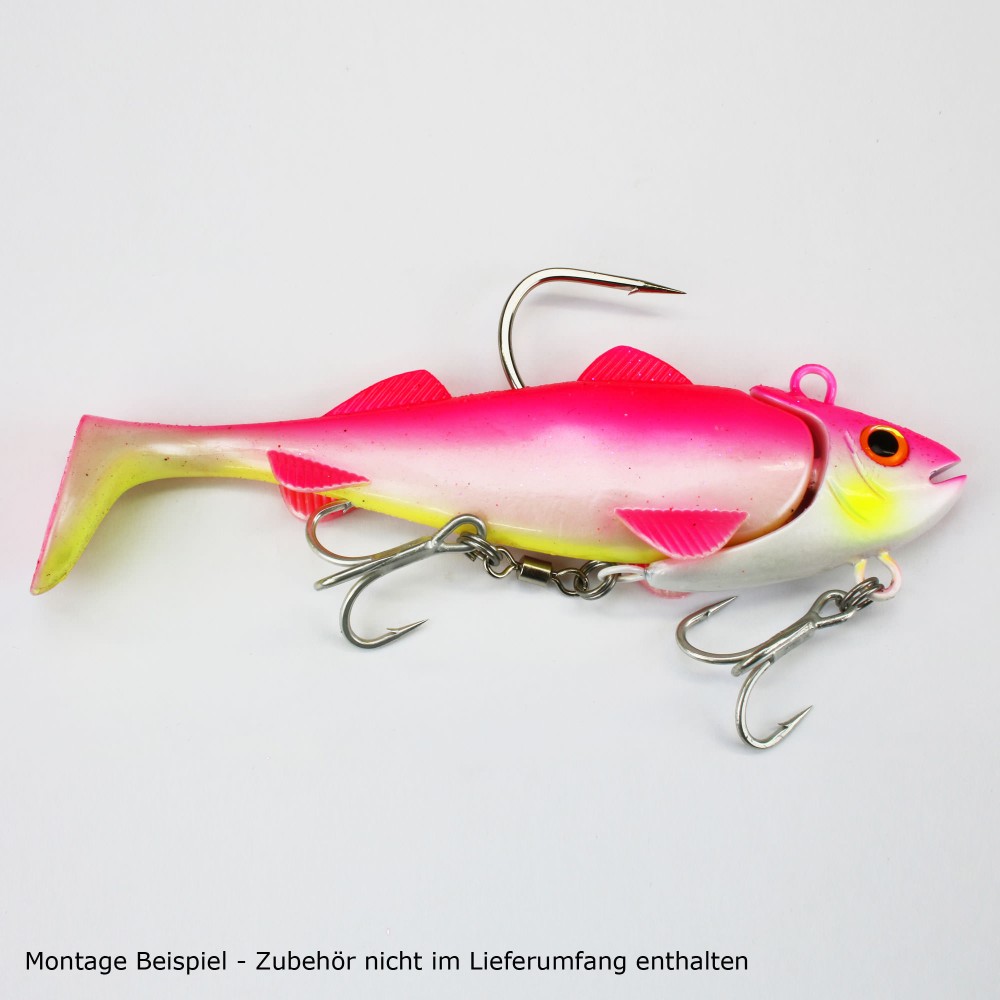 Team Deep Sea Hightide Sea Shad - der Meeresangel Gummifisch 200g - UV Pink Princess