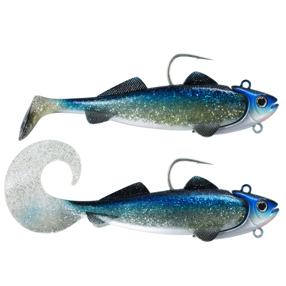 Team Deep Sea Hightide Sea Shad - der Meeresangel Gummifisch 300g - Holographic Hering