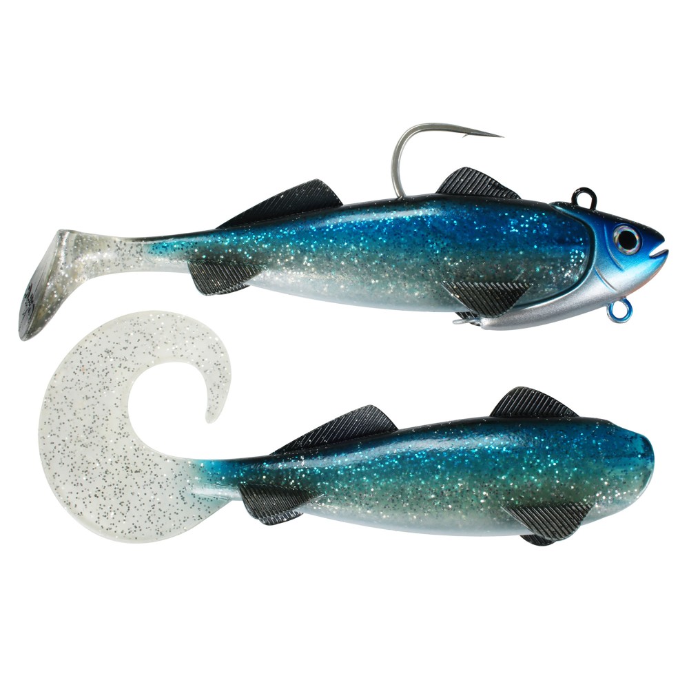 Team Deep Sea Hightide Sea Shad - der Meeresangel Gummifisch 300g - Holographic Hering