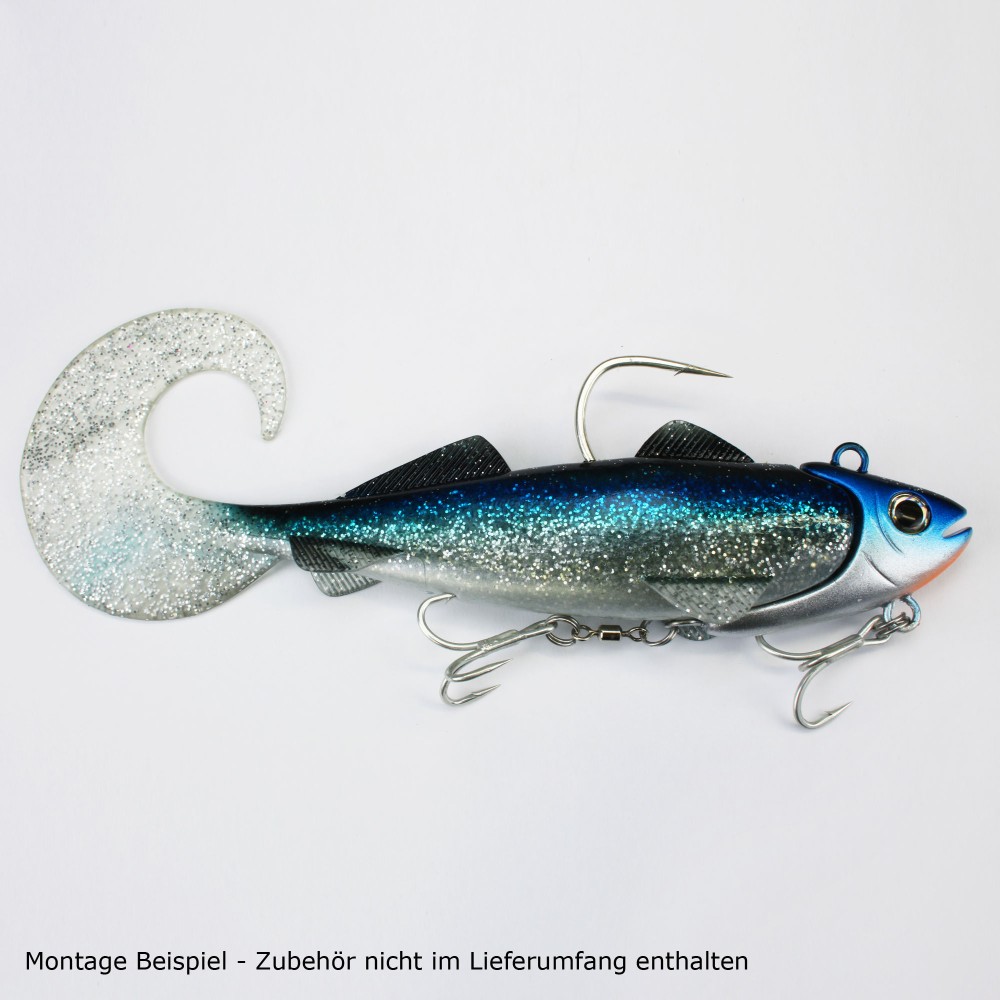 Team Deep Sea Hightide Sea Shad - der Meeresangel Gummifisch 300g - Holographic Hering