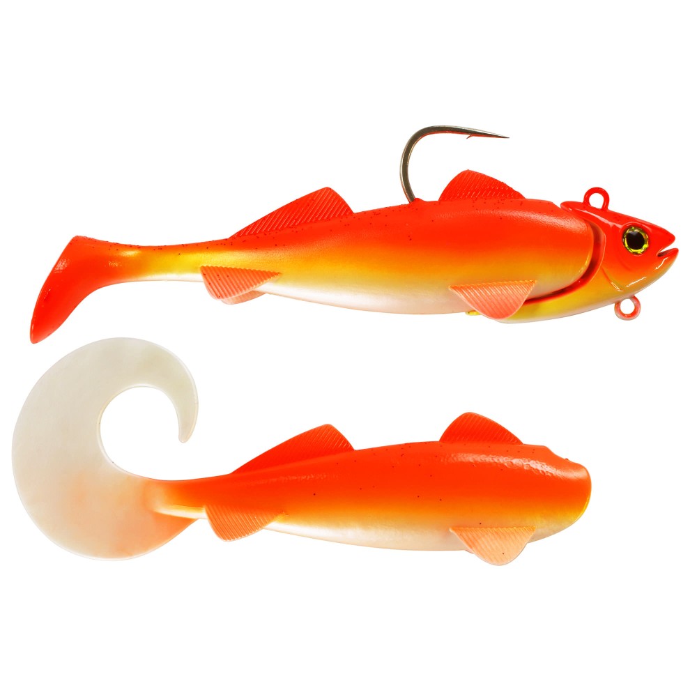 Team Deep Sea Hightide Sea Shad - der Meeresangel Gummifisch 300g - UV Rotbarsch