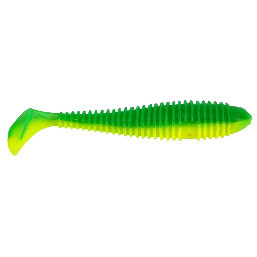 Gummifisch Canyonizer 9,5cm Green Yellow 9,5cm - Green Yellow - 8g - 7Stück