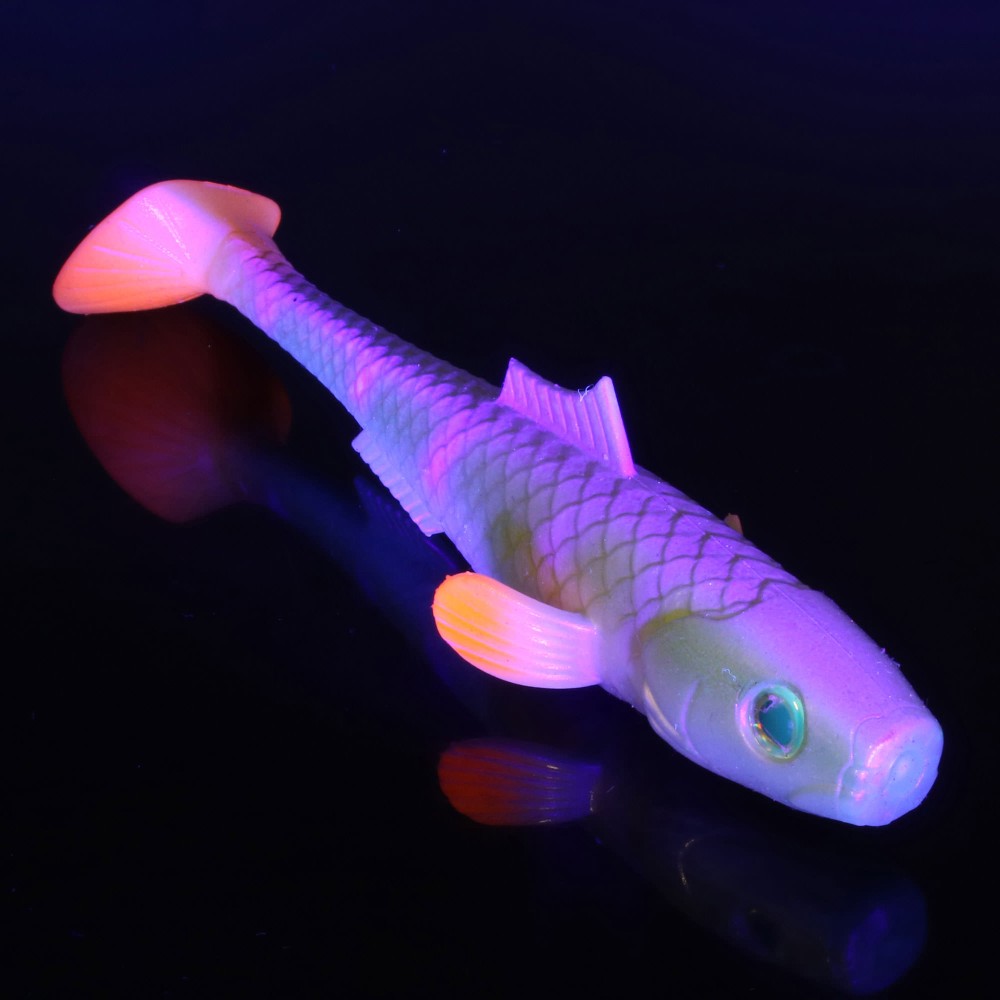 MT-Lures Pikezilla Hecht Shad 13cm - UV Natural Perch - 25g - 2 Stück