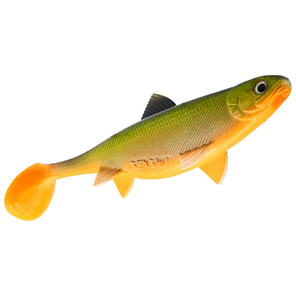 Senshu Real Fin Shad Gummifische 8cm - Orange Belly - 4g - 4 Stück