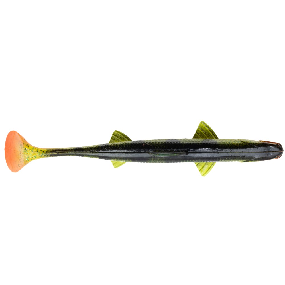 Senshu Real Fin Shad Gummifische 8cm - Shiny Tiger - 4g - 4 Stück