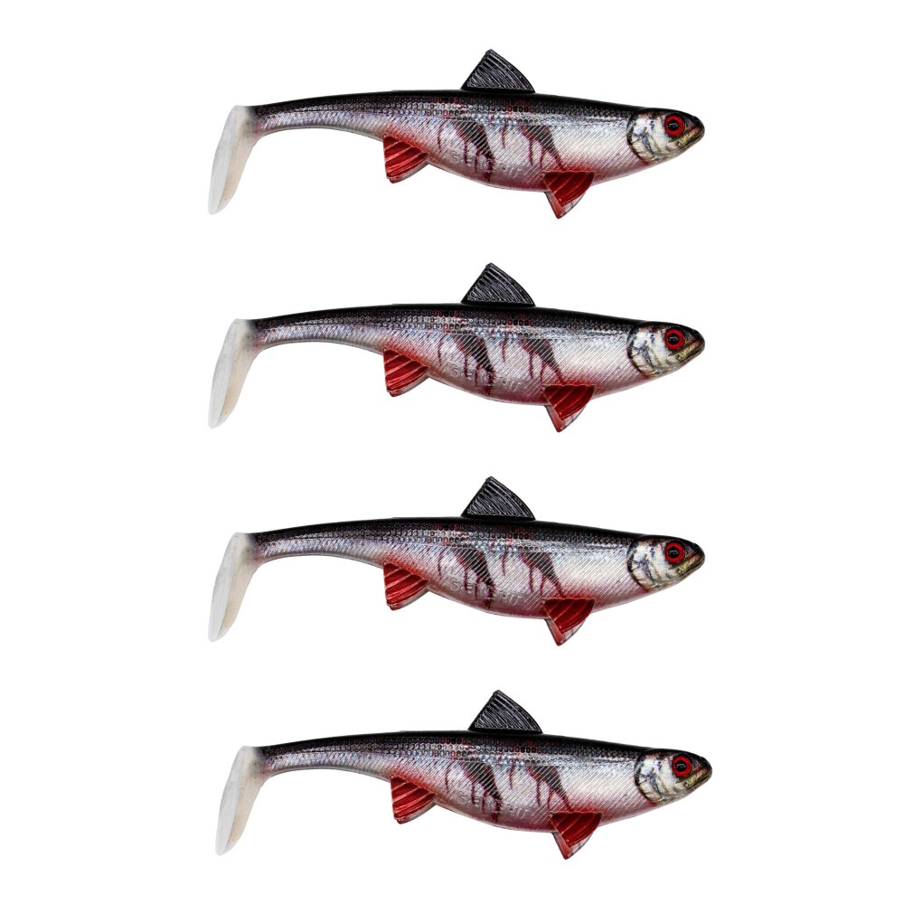 Senshu Real Fin Shad Gummifische 8cm - Bloody Baitfish - 4g - 4 Stück