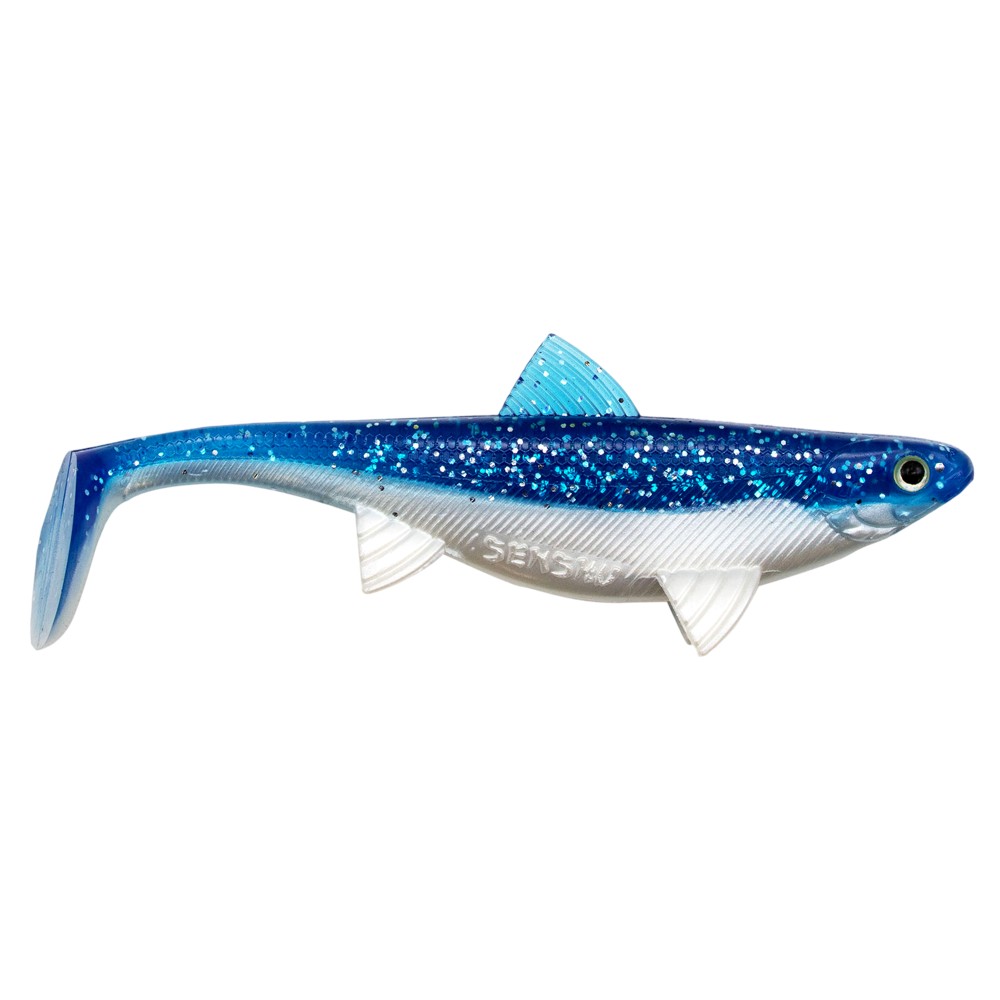 Senshu Real Fin Shad Gummifische 8cm - Flaky Blue - 4g - 4 Stück