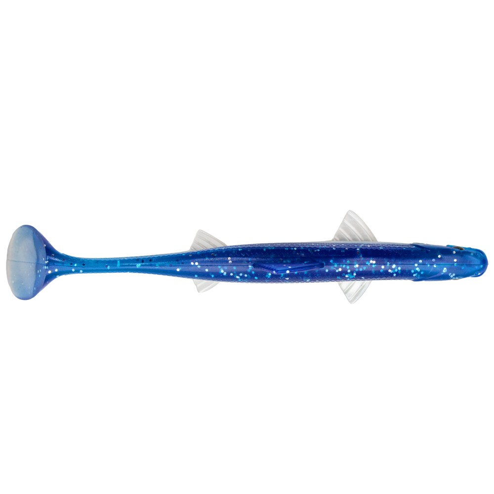 Senshu Real Fin Shad Gummifische 8cm - Flaky Blue - 4g - 4 Stück