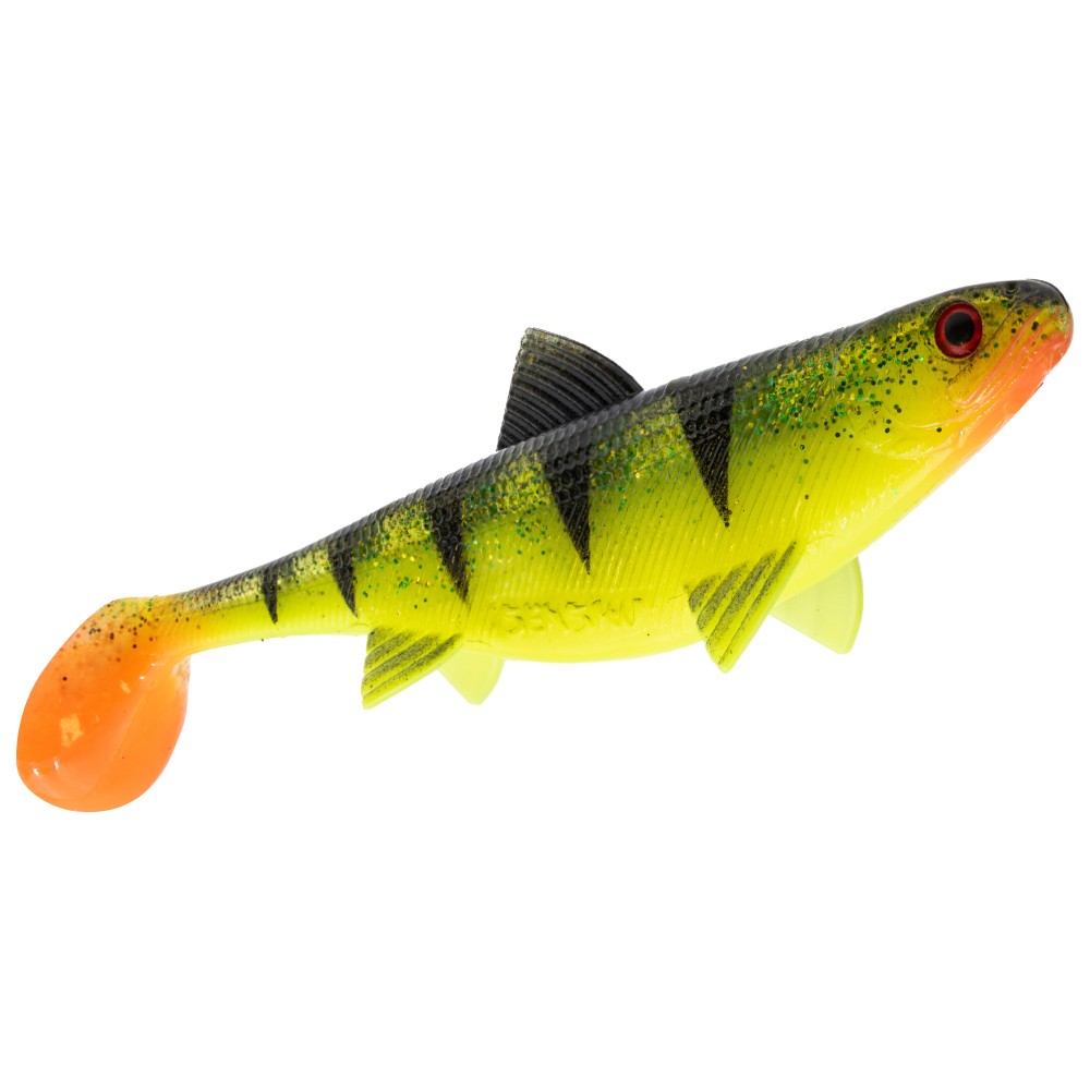 Senshu Real Fin Shad Gummifische 12cm - Shiny Tiger - 13g - 3 Stück