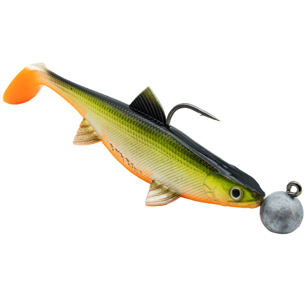 Senshu Real Fin Shad Ready2Catch Gummifische 8cm - Orange Belly - 11g - 4 Stück