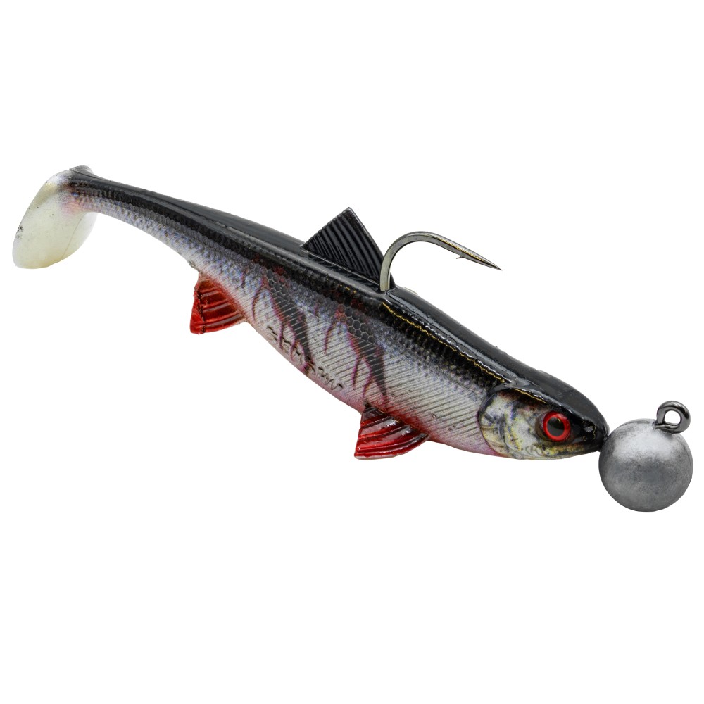 Senshu Real Fin Shad Ready2Catch Gummifische 8cm - Bloody Baitfish - 11g - 4 Stück