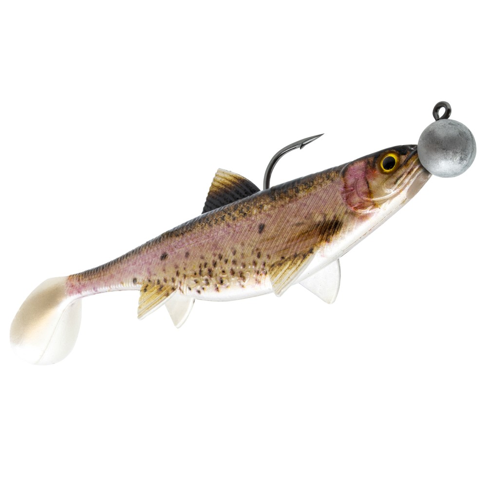 Senshu Real Fin Shad Ready2Catch Gummifische 8cm - Rainbow Trout - 11g - 4 Stück