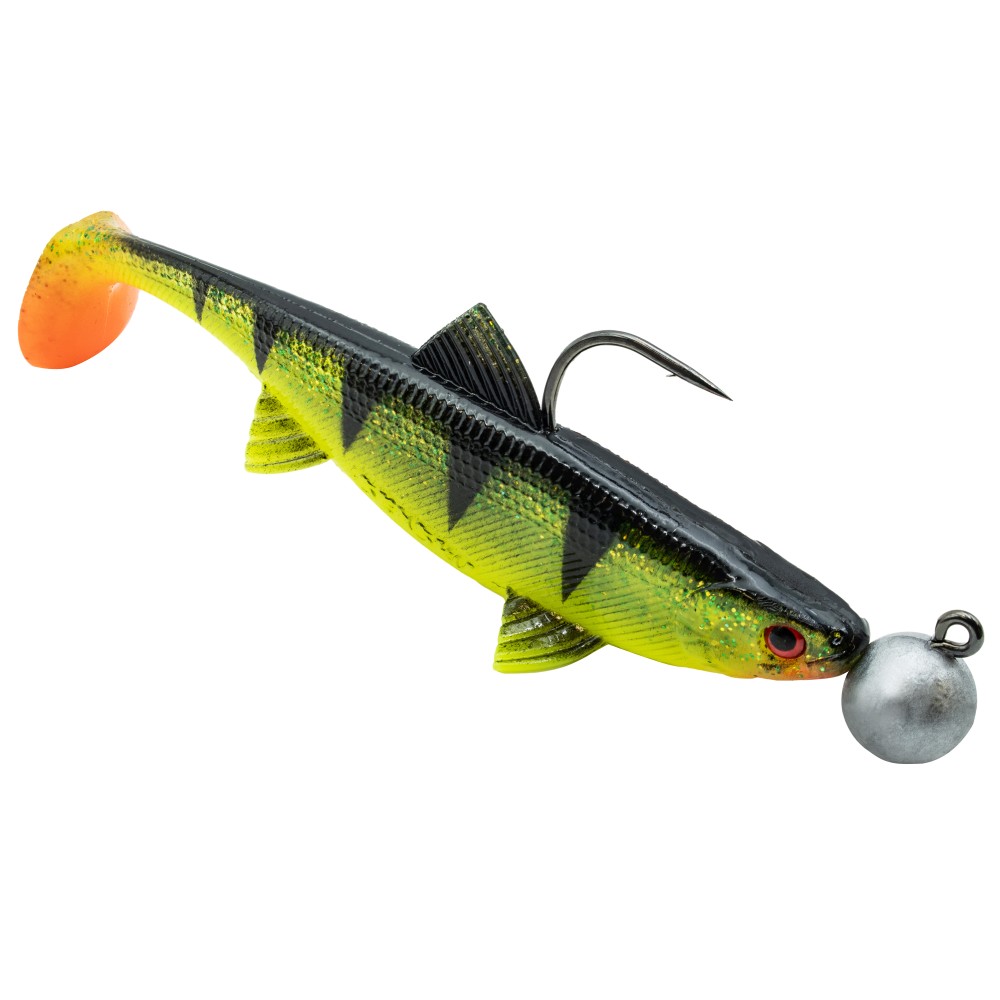 Senshu Real Fin Shad Ready2Catch Gummifische 12cm - Shiny Tiger - 25g - 3 Stück