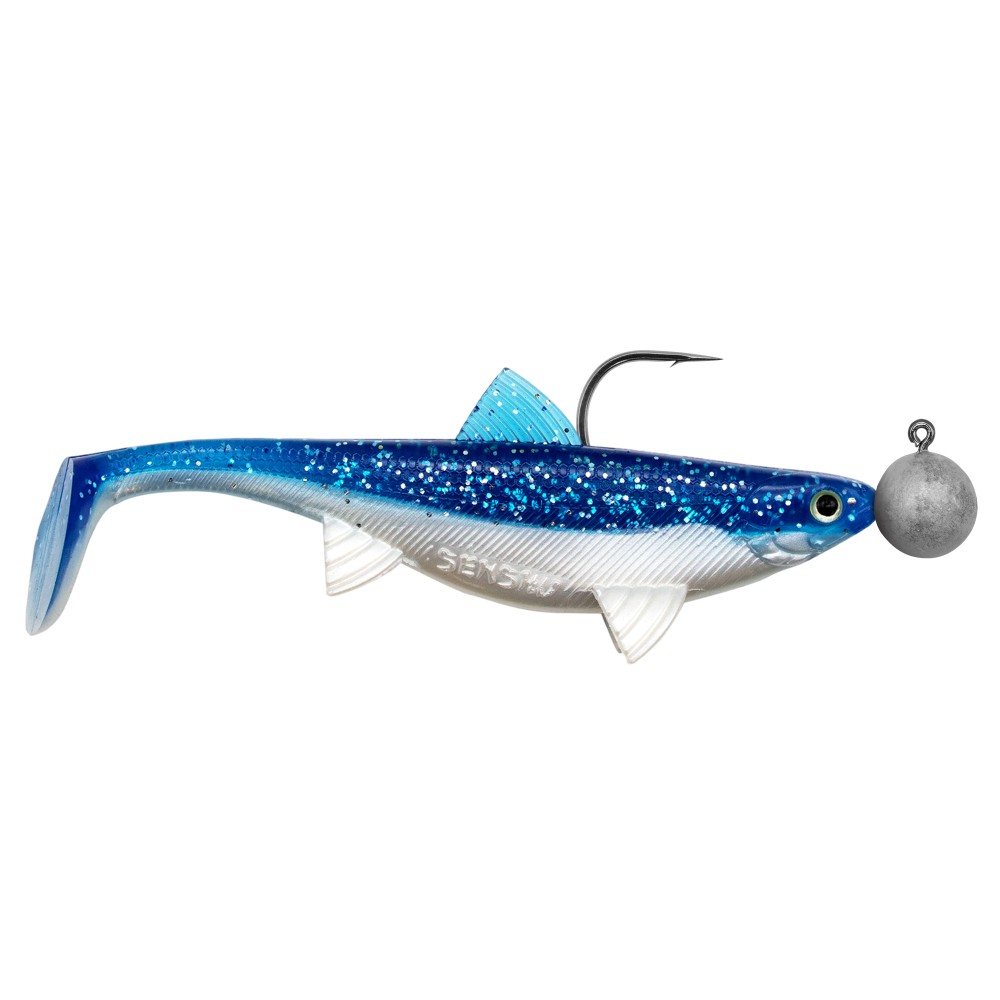 Senshu Real Fin Shad Ready2Catch Gummifische 12cm - Flaky Blue - 25g - 3 Stück