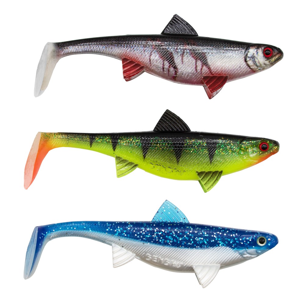 Senshu Real Fin Shad Gummifische 12cm - Mixed - 13g - 3 Stück