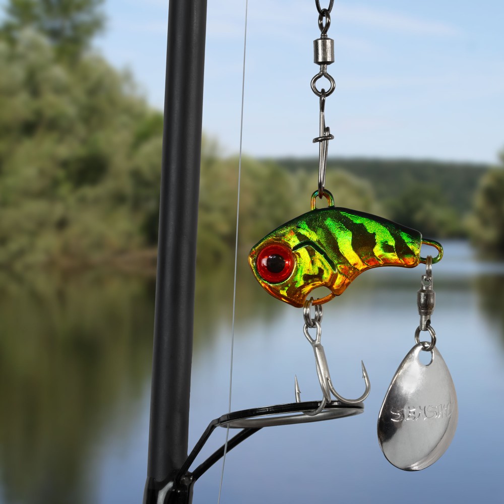 Senshu Tetracup - Jig Spinner 10g - firetiger - 65mm - Hakengröße 6