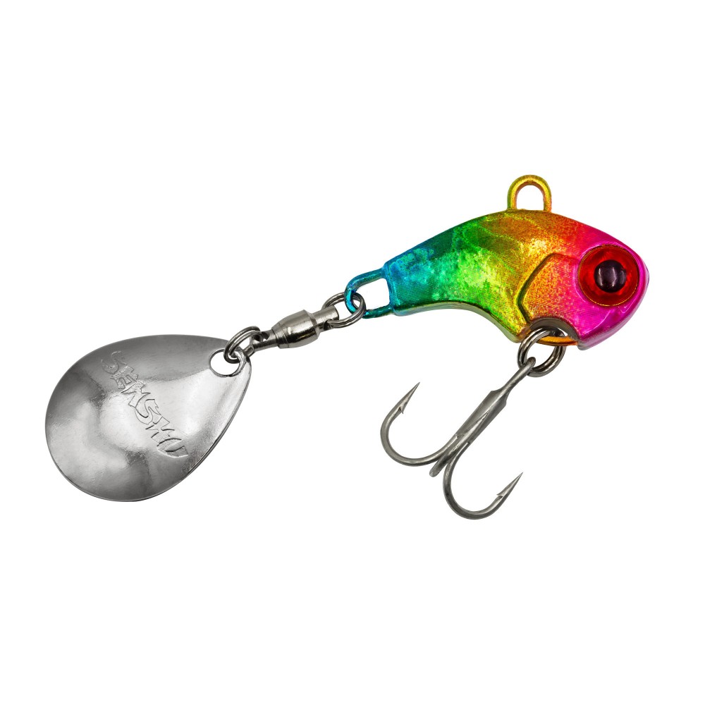 Senshu Tetracup Jig Spinner 10g - pink/gelb/blau - 65mm - Hakengröße 6