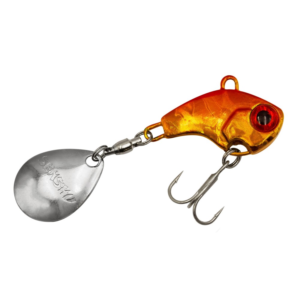 Senshu Tetracup Jig Spinner 16g - orange/gold - 65mm - Hakengröße 6