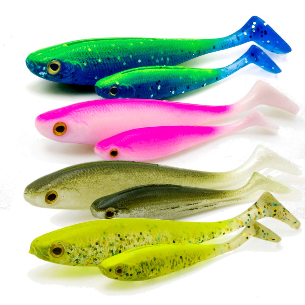 RD Rubber Duck Shad Gummifisch 6.5cm - Blue Lemon Ice - 1.6g - 8 Stück