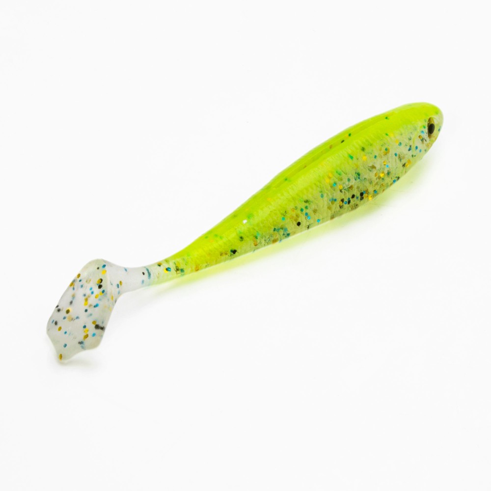 RD Rubber Duck Shad Gummifisch 6.5cm - Motoroil Pineapple Flake - 1.6g - 8 Stück