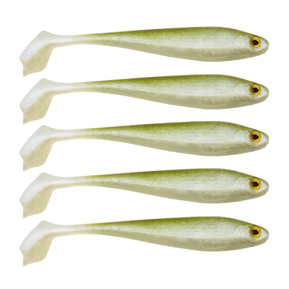 RD Rubber Duck Shad Gummifisch 9.5cm - Funky Kiwi - 6g - 5 Stück