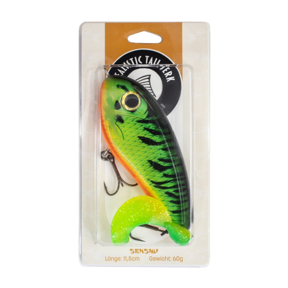 Senshu Realistic Tail Jerk - Jerkbait 11.5cm - Firetiger - 60g - 1 Stück