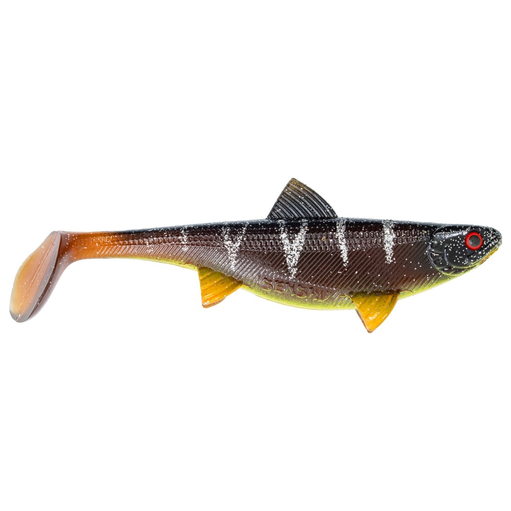 Senshu Real Fin Shad Gummifische 12cm - Sunshine Brown - 13g - 3 Stück