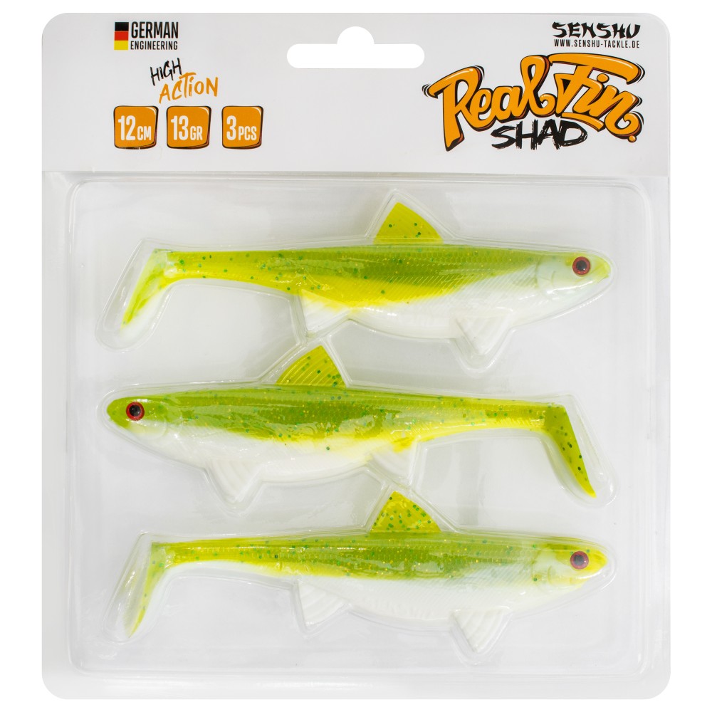 Senshu Real Fin Shad Gummifische 12cm - Fruty - 13g - 3 Stück