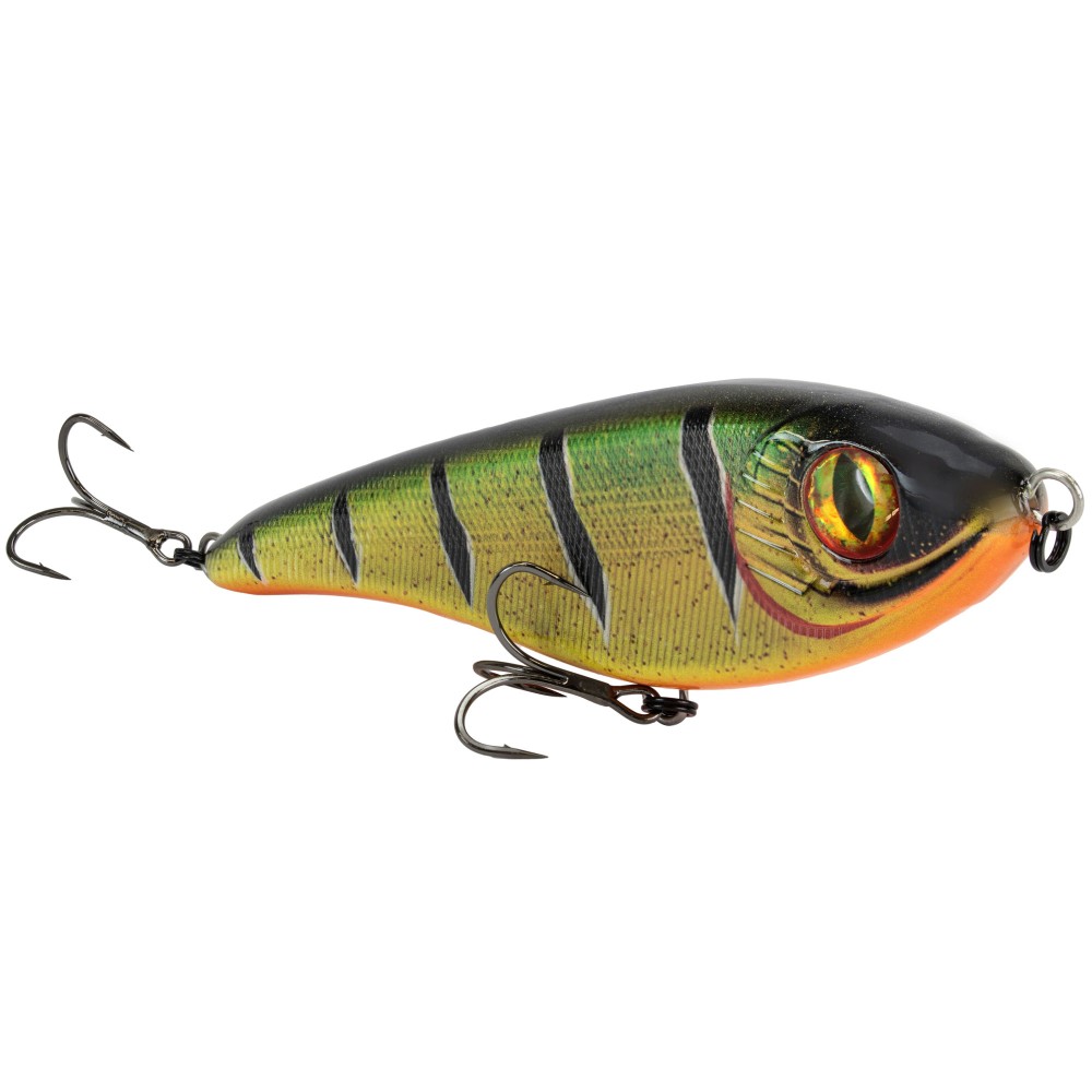 Senshu Butcher Jerk Jerkbait 10.5cm - Fire Perch - 30g - 1 Stück