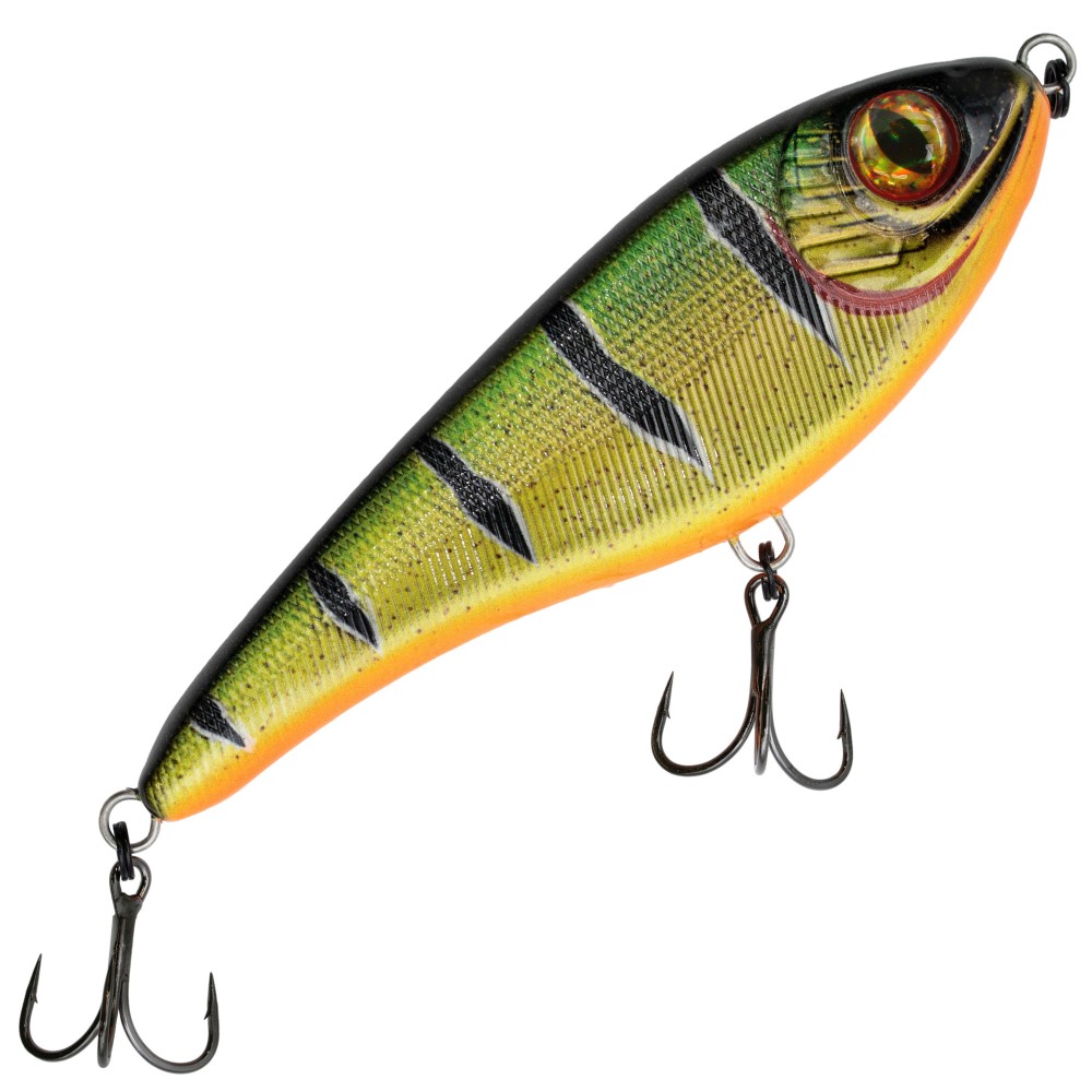 Senshu Butcher Jerk Jerkbait 10.5cm - Fire Perch - 30g - 1 Stück