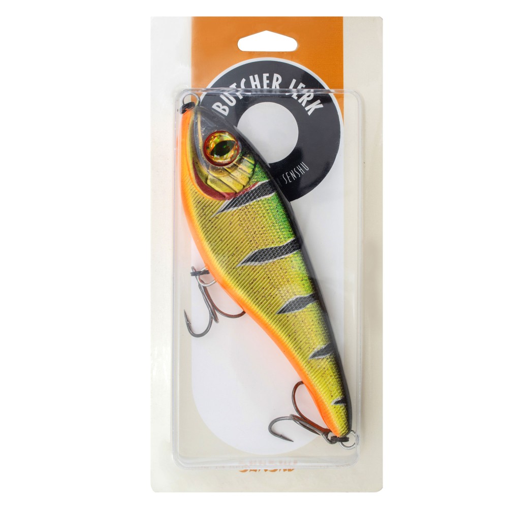 Senshu Butcher Jerk Jerkbait 10.5cm - Fire Perch - 30g - 1 Stück