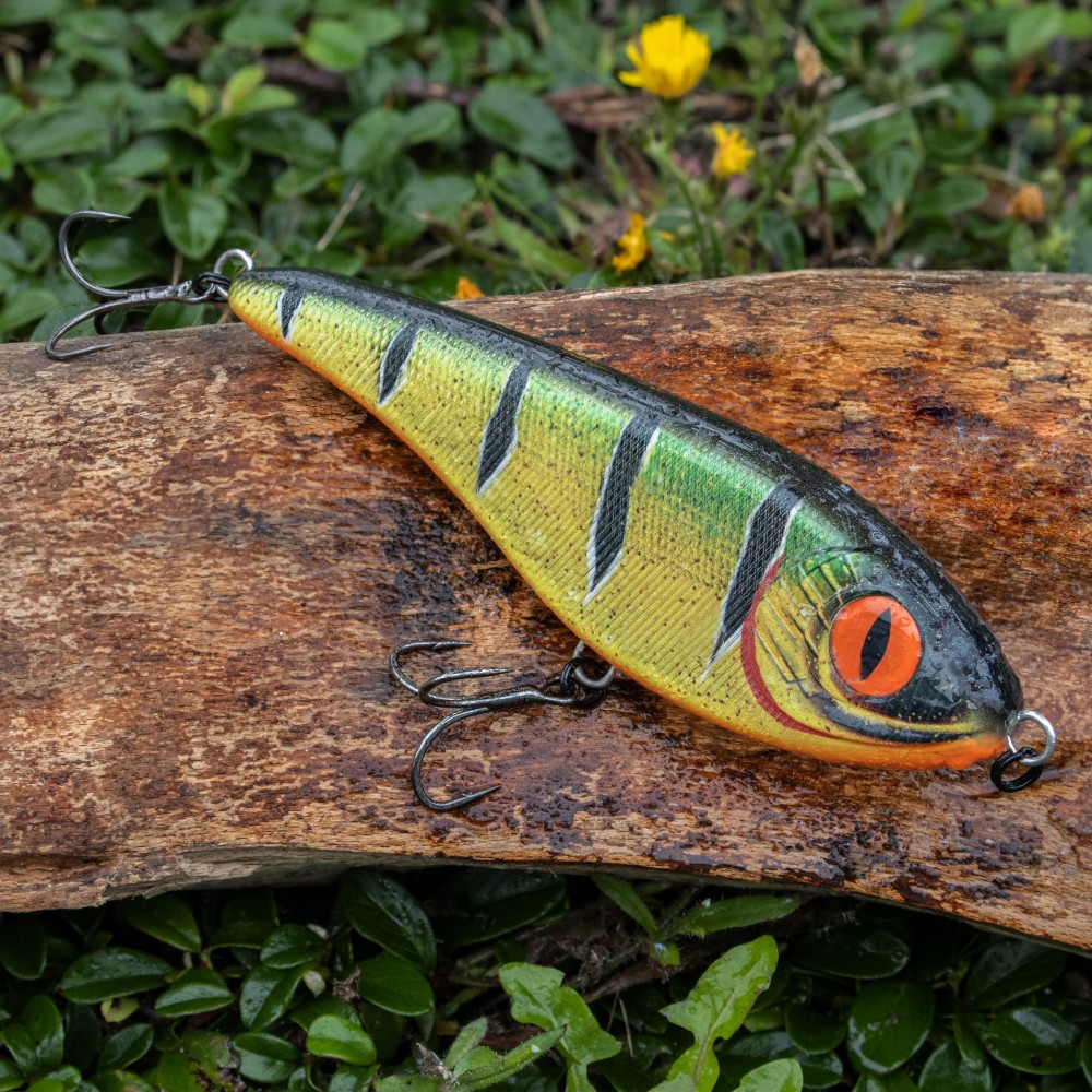 Senshu Butcher Jerk Jerkbait 10.5cm - Fire Perch - 30g - 1 Stück