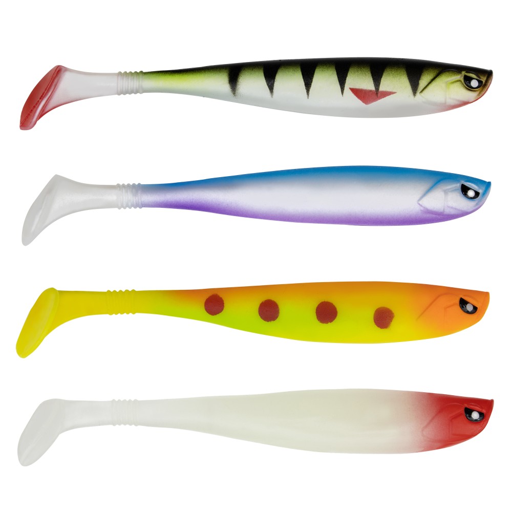 Senshu OG Shad Gummifisch 12,5cm - Lime Perch - 10g - 1 Stück