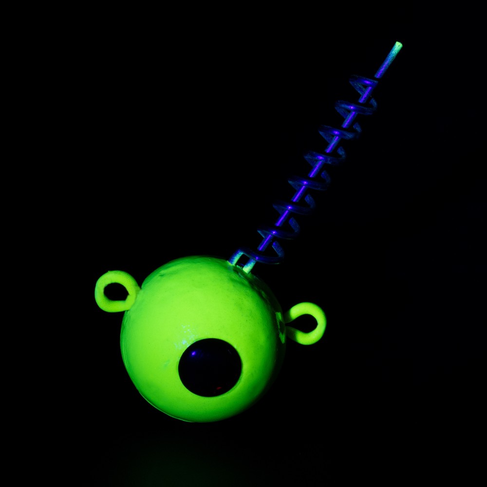 Team Deep Sea Screw-In Head UV - Schraub-Jig 250g - Yellow-Glow - 1Stück
